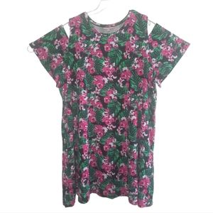Woman Within flowered dress with peek a boo arms size 4x (34/36)